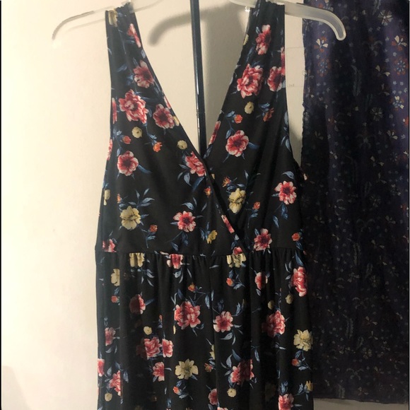 Xhilaration black romper with floral print - Picture 3 of 5